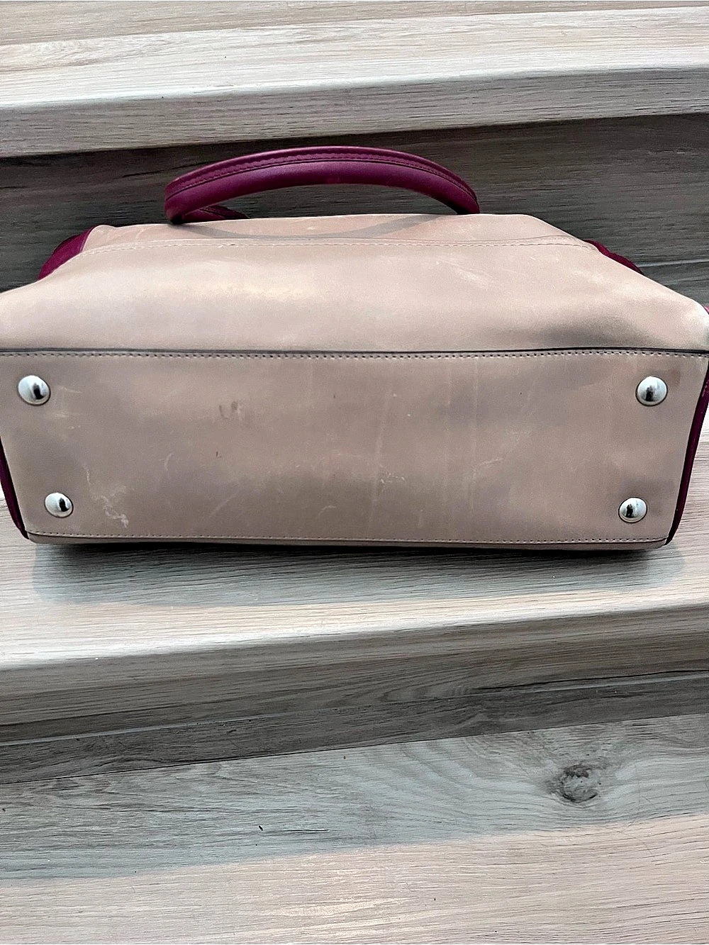 Coach Legacy Leather two tone tote - Picture 3 of 5
